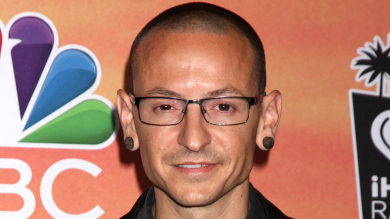 Chester Bennington smiling