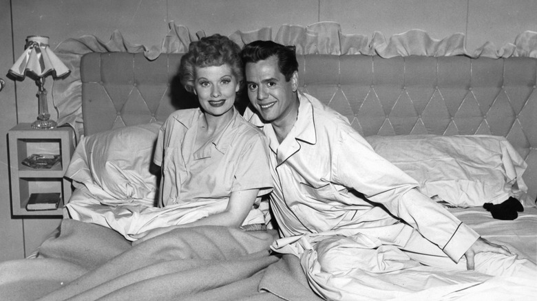 Desi Arnaz and Lucille Ball on I Love Lucy, 1951