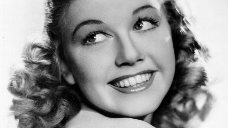 Doris Day looking up