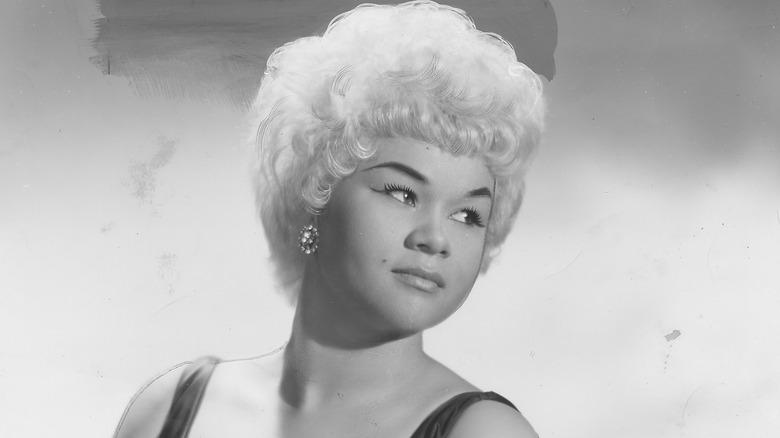 Etta James with blonde hair