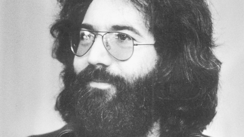 Jerry Garcia in a leather jacket