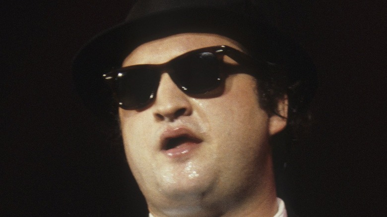 John Belushi performing