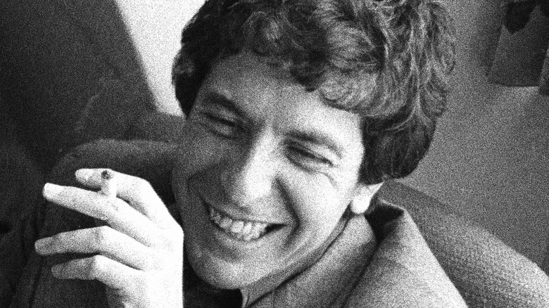 Leonard Cohen smiling