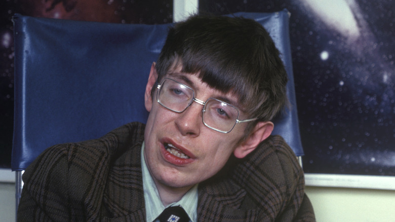 Stephen Hawking in wheelchair