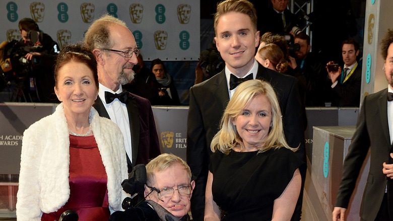 Hawking and family