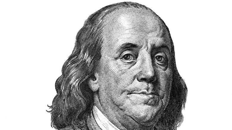 Benjamin Franklin portrait on currency