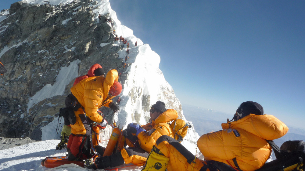 Resting climbers