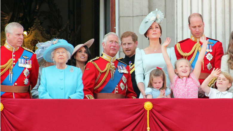 The Royal Family, looking up
