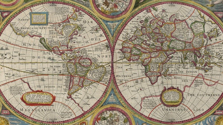 Old map of the world