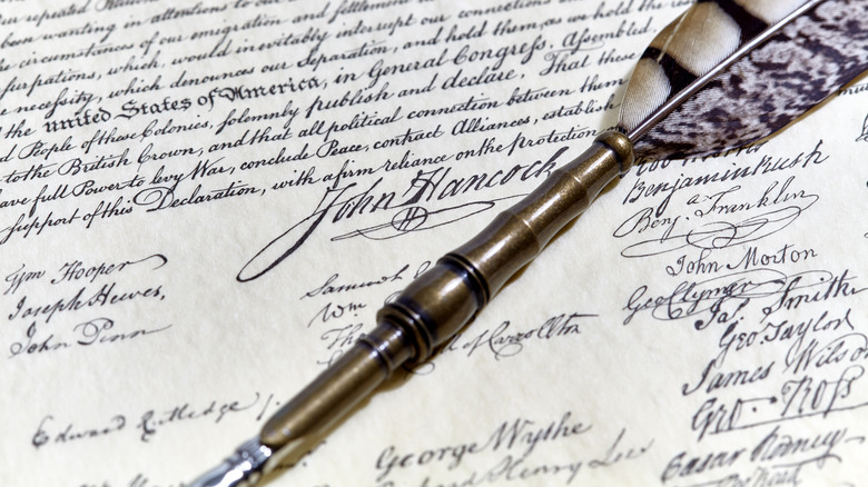 Declaration of Independence signatures