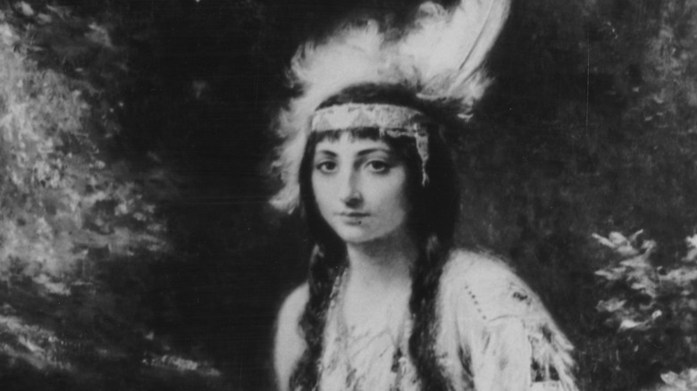 Pocahontas before marriage to John Rolfe
