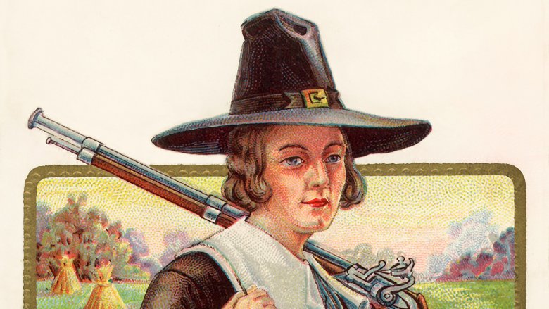 illustration pilgrims black hat