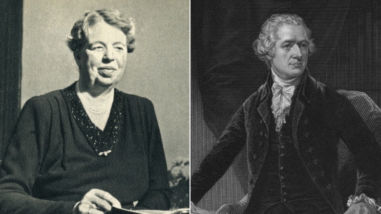 Eleanor Roosevelt and Alexander Hamilton split