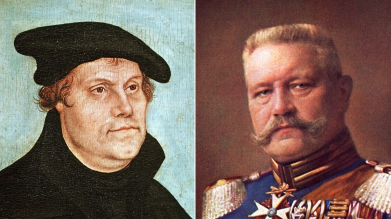 Martin Luther and Paul von Hindenburg split