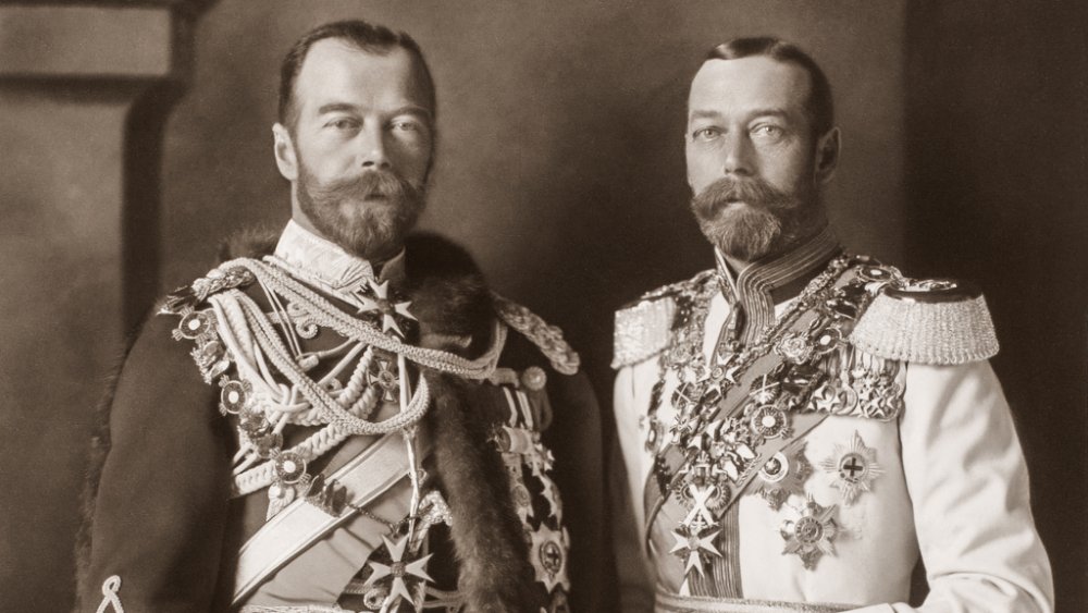 King George V and Tsar Nicholas II in 1913