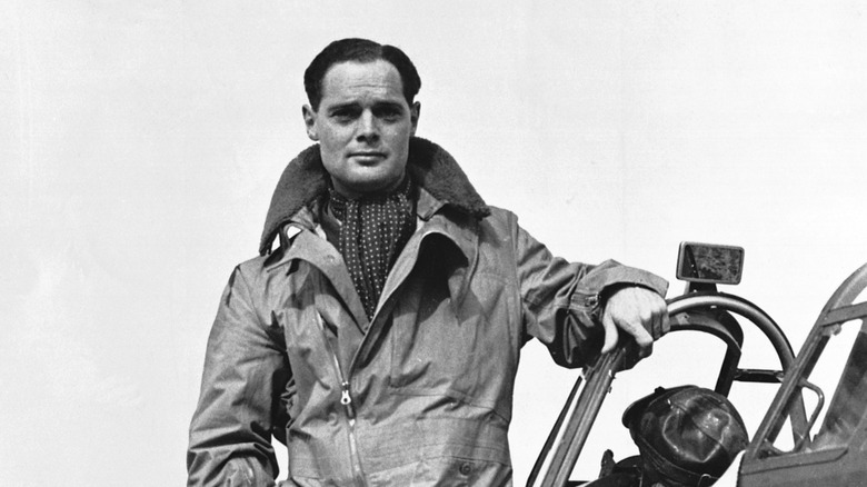 Douglas Bader in flight suit
