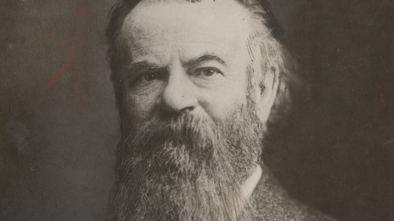 John Wesley Powell with long beard in portrait
