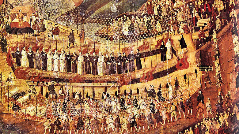 The Christian martyrs of Nagasaki painting