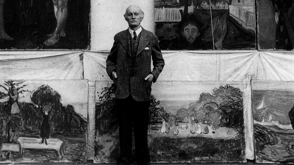 edvard munch in his studio