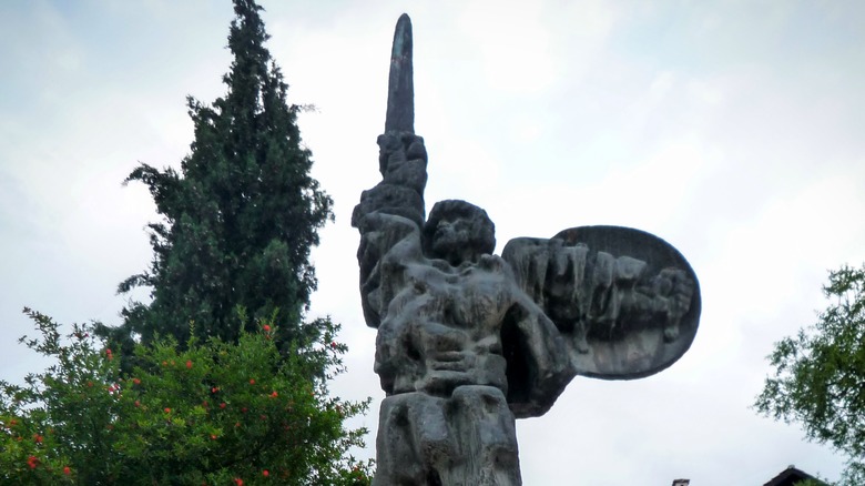 statue ivaylo the cabbage bulgaria