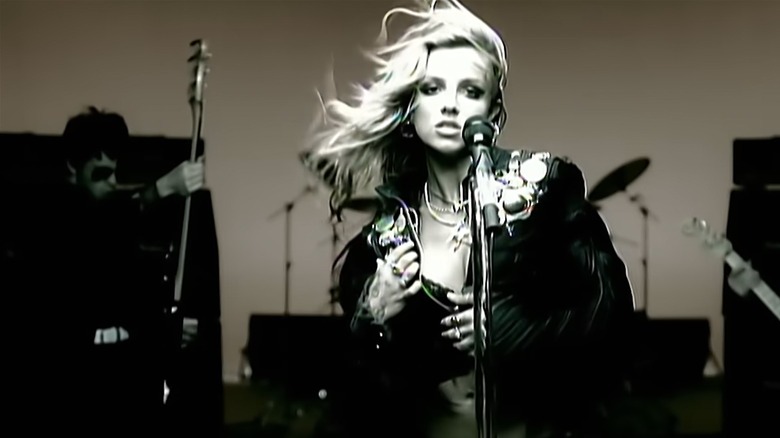 Britney Spears in biker jacket