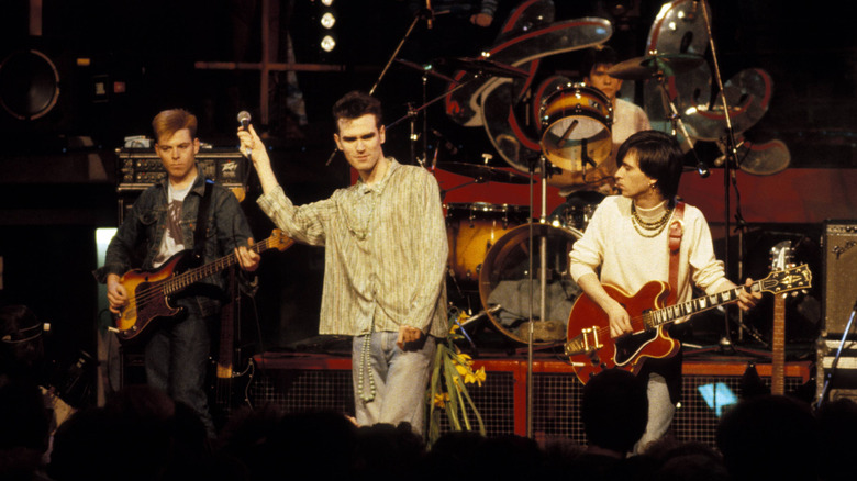 The Smiths performing onstage
