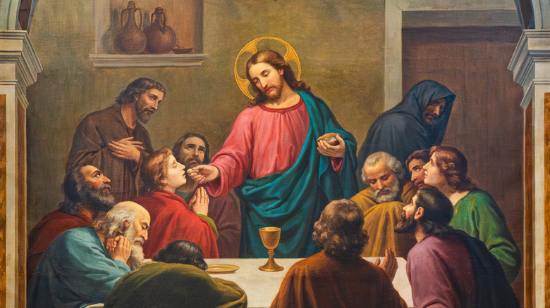 The Last Supper, 1899, G. Francisi inside cathedral of Dubrovnik, Croatia