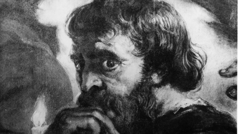 Judas Iscariot in a detail from 'The Last Supper' by Rubens