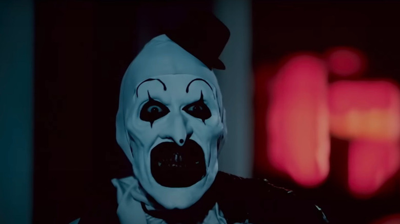 Art the Clown in a scene from Terrifier