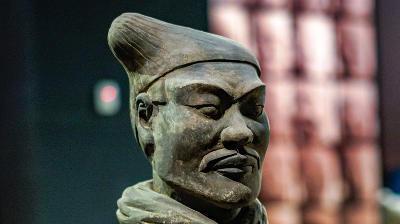 Chinese warrior statue