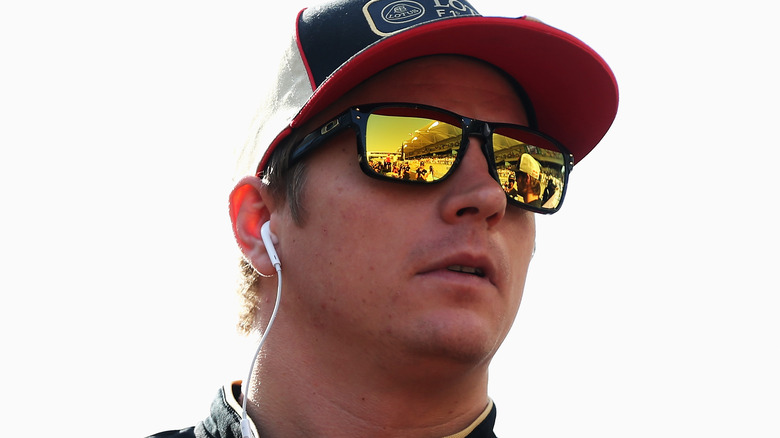 Kimi Raikkonen yellow sunglasses