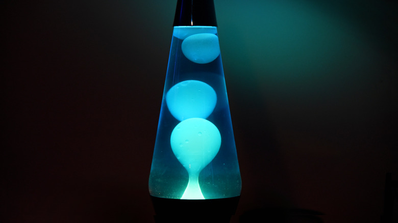 A lava lamp