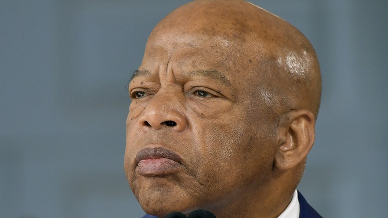 John Lewis looks to side