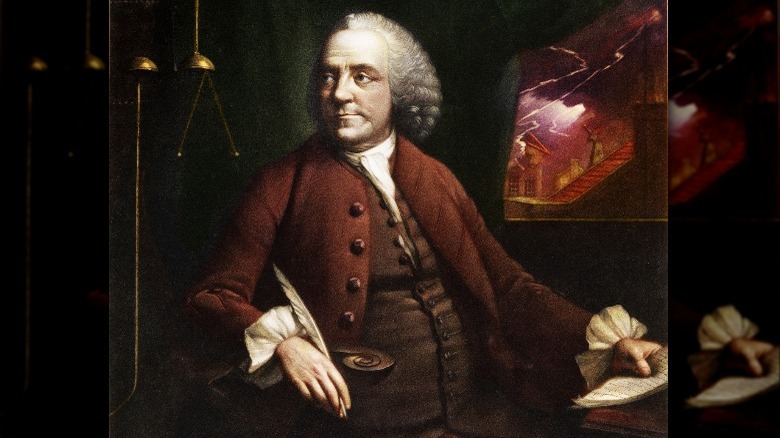 Benjamin Franklin at work