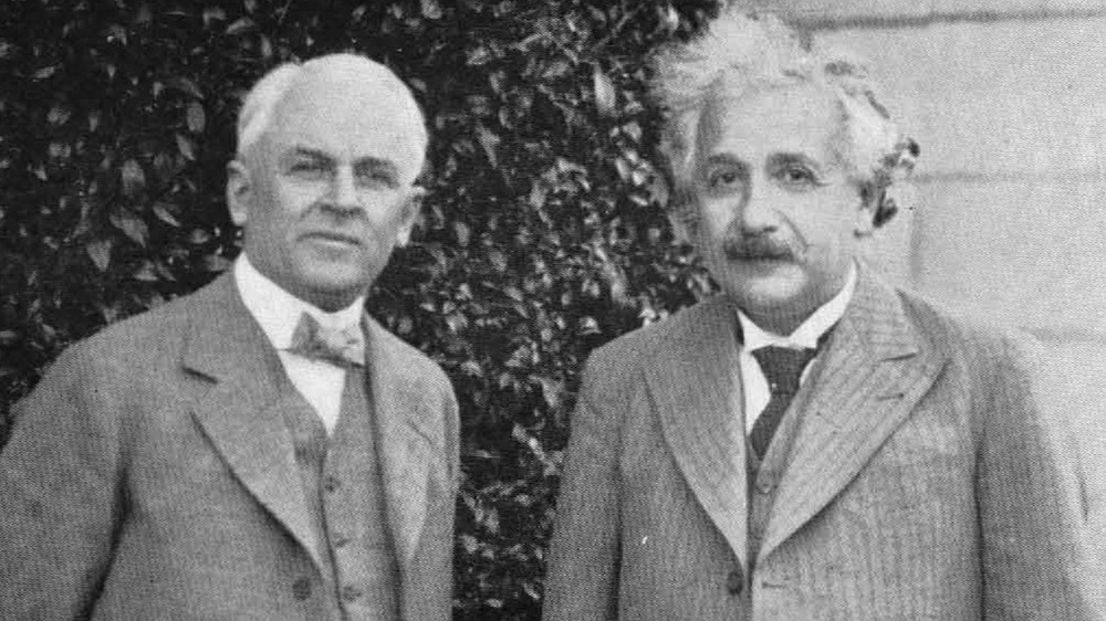 Millikan and Einstein, 1932