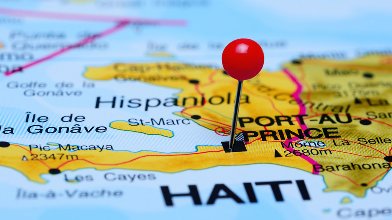 map haiti pin