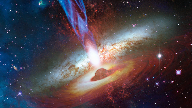 Quasar powered by a black hole