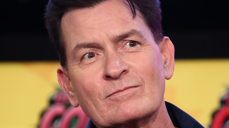 Charlie Sheen smiling