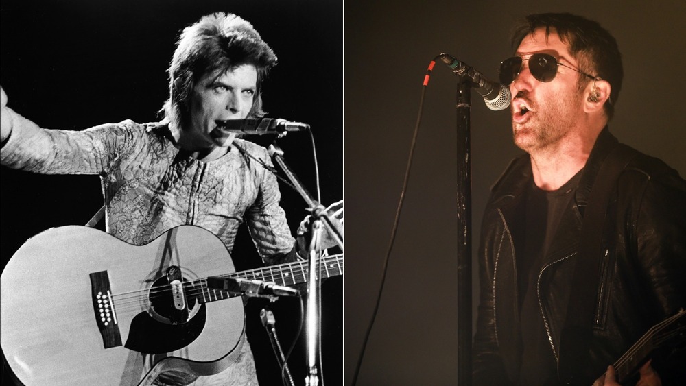 David Bowie (L); Trent Reznor (R)