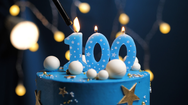 birthday cake candles 100 years old