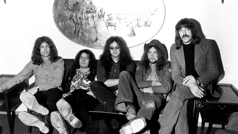 Deep Purple sitting together in 1972
