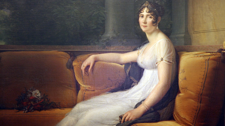 painting of Josephine Bonparte on sofa