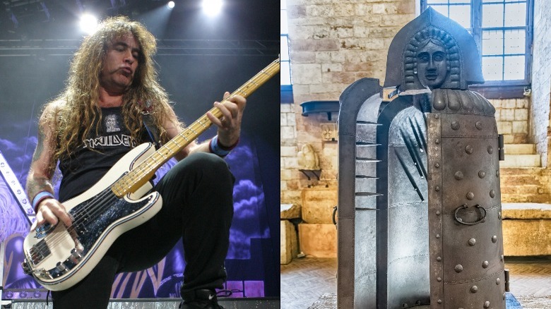 Steve Harris and an iron maiden