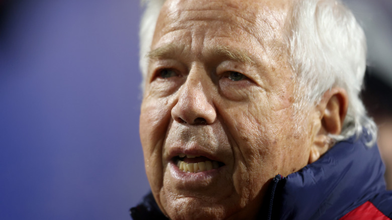 Robert Kraft in a coat