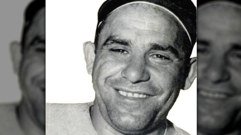 Yogi Berra smiling