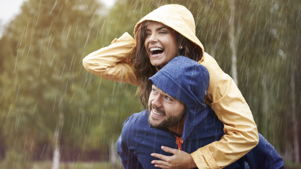 Romance in the rain