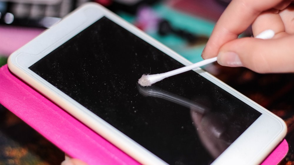 Cell phone swab