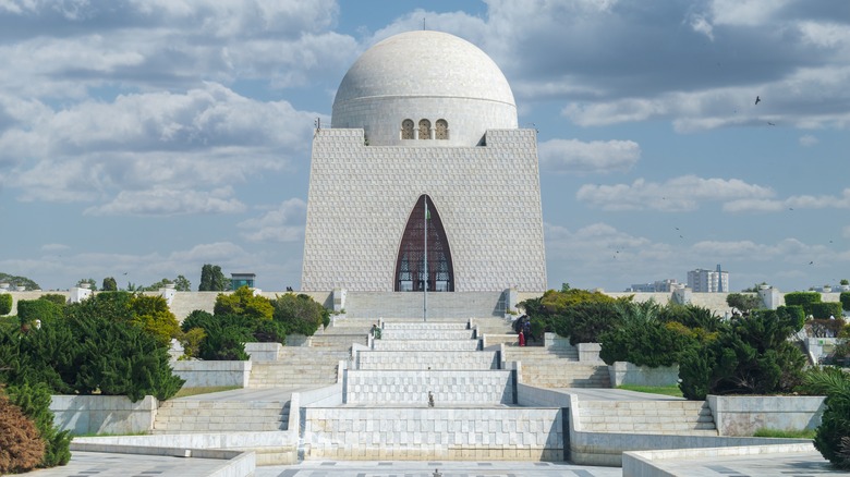 Grand shot white mausoletum