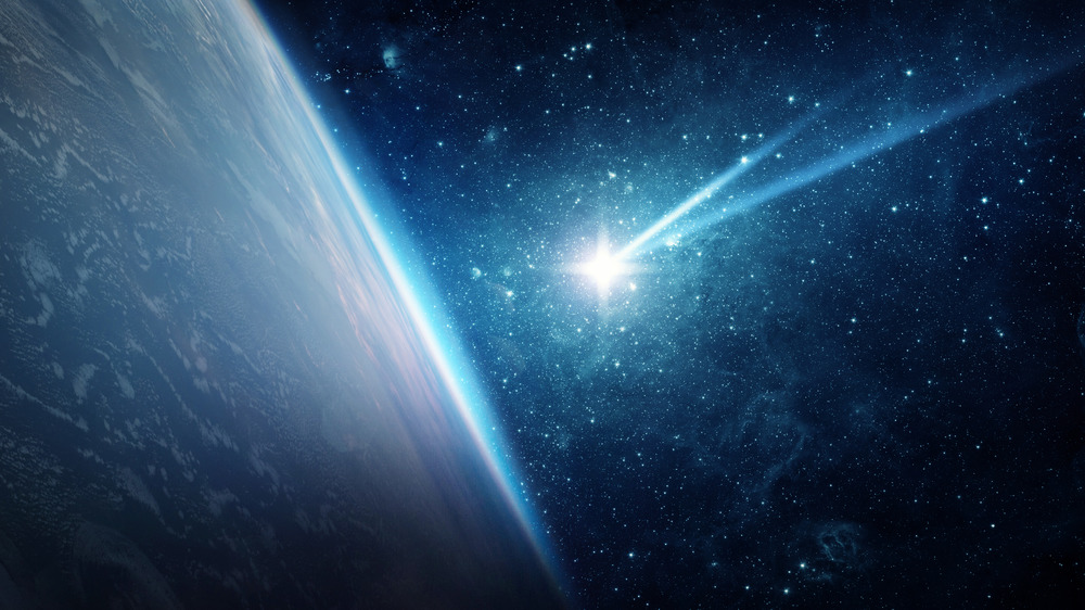 Comet near a planet