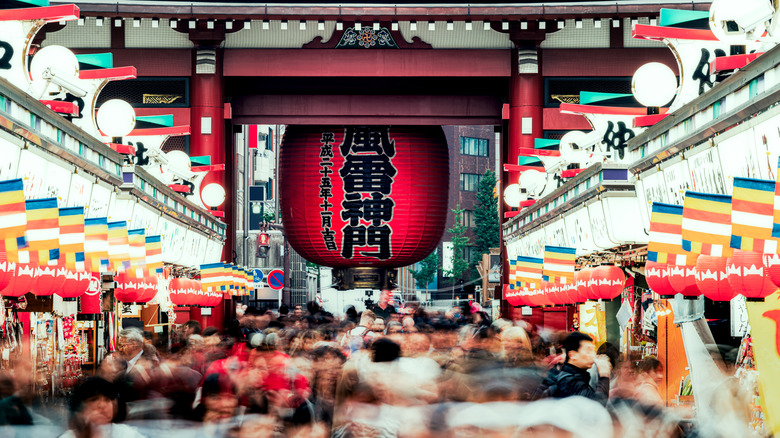 Japanese temple in Asakusa, Tokyo